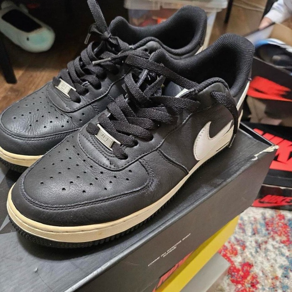 Supreme Black and White Athletic Shoes